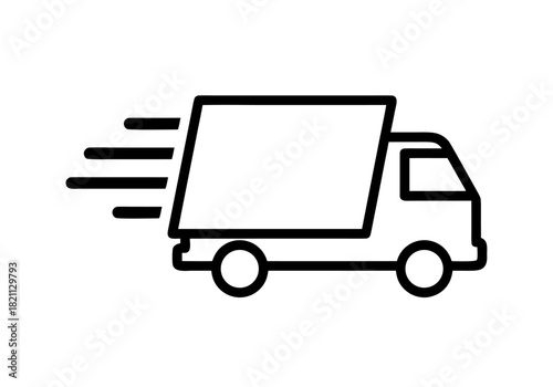 Delivery Truck Icon Swift Transport for Quick and Reliable Shipping Services