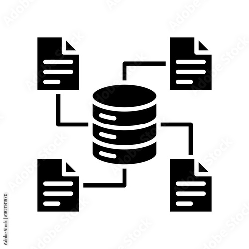 Data Organization glyph icon