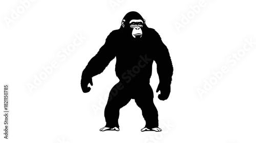 apex identity bold silhouette captures primal strength and timeless spirit, isolated on transparent background