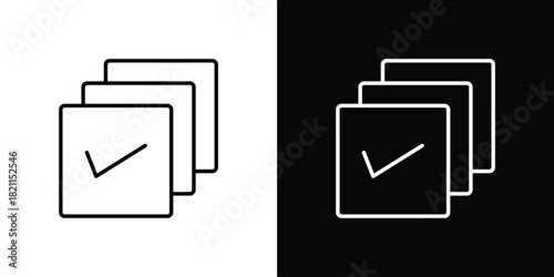Select all icon outline. Vector isolated pictogram for web