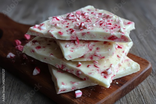 Deliciously Homemade Frozen Strawberry Yogurt Bark with White Chocolate and Peppermint Candy for Holiday Indulgence