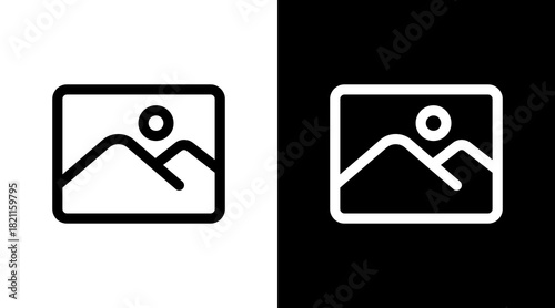 Image With Icon Set Design