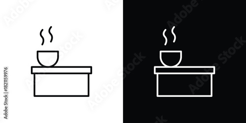 Turkish bath icon outline. Vector isolated pictogram for web