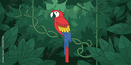 parrot on a branch