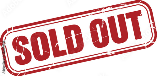 A red "SOLD OUT" stamp is displayed on a white background, indicating availability has ceased.