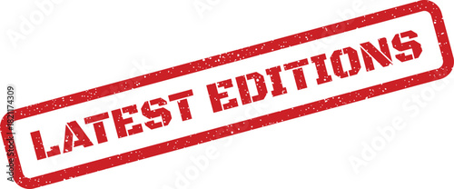 Grunge style rubber stamp design for marking new book editions or a limited series release announcement