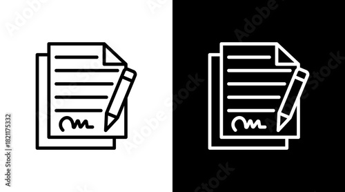 Business Proposal With Icon Set Design