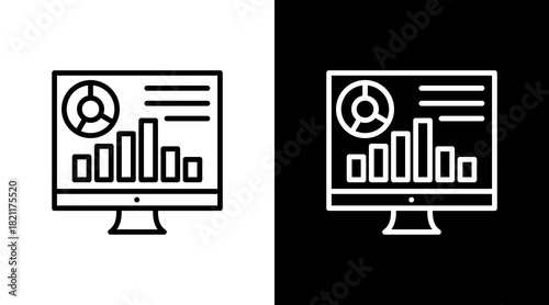 Business Analytics With Icon Set Design