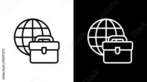 International Business With Icon Set Design