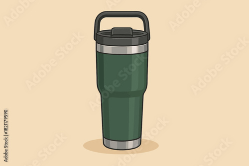 vector illustration of a Tumbler Stanley