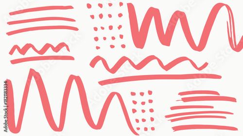 Abstract pink marker stripe pattern with blended color transitions and subtle texture for graphic design