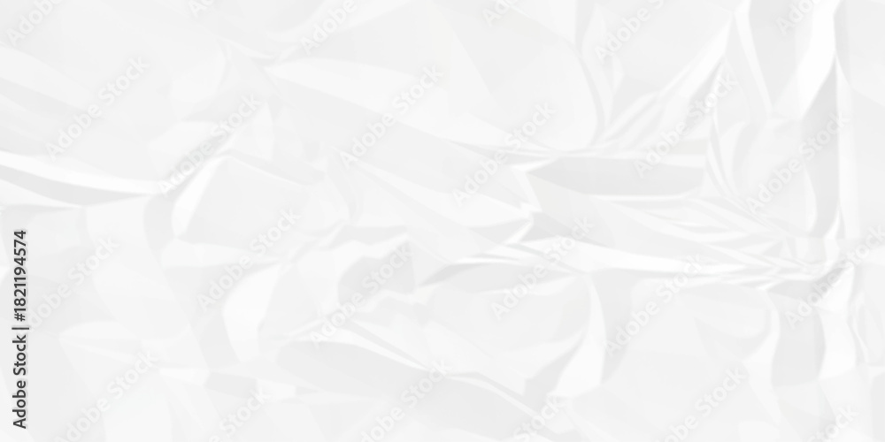 Obraz premium White crease billboard paper rough obsolete wrinkle. Cardboard paper white crumpled satin fabric ripped cloth decoration background 