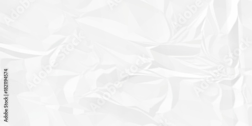 White crease billboard paper rough obsolete wrinkle. Cardboard paper white crumpled satin fabric ripped cloth decoration background	