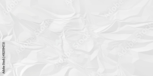 White crease billboard paper rough obsolete wrinkle. Cardboard paper white crumpled satin fabric ripped cloth decoration background	
