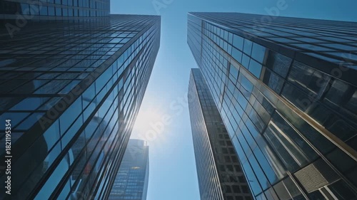 Skyscrapers Reaching for the Sky - A Modern Architectural Marvel.