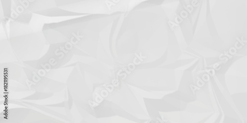 White crease billboard paper rough obsolete wrinkle. Cardboard paper white crumpled satin fabric ripped cloth decoration background	
