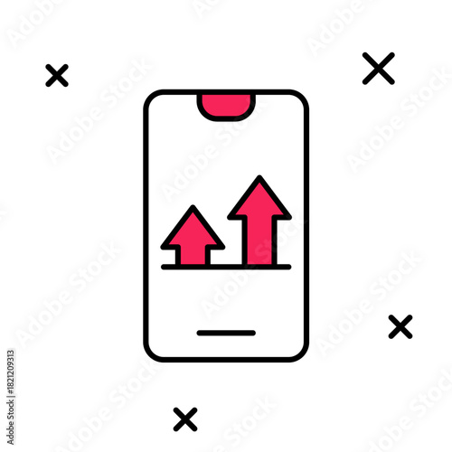 Filled outline Online sports betting icon isolated on white background. Sport bet bookmaker. Betting online make money. Vector