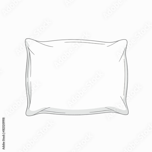 A Comfortable Rectangular Pillow for Enhanced Sleep Quality and Neck Support