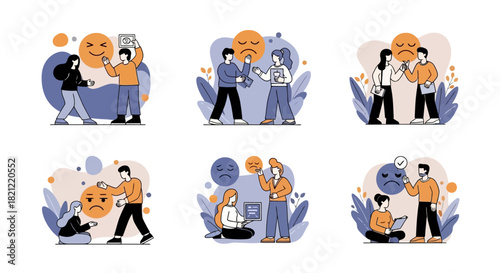 People helping each other with emotional problems, offering support and care for a mental wellness concept