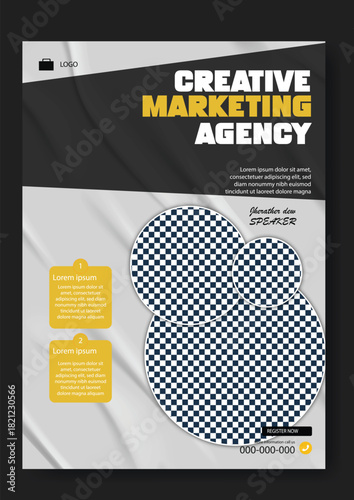 Creative marketing agency promoting business growth and strategy with modern design and professional team collaboration