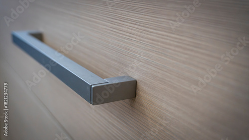 close-up of the texture and part of the cabinet with handles