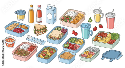 Healthy Lunchbox Choices A Variety of Fresh, Delicious, and Nutritious Food Options