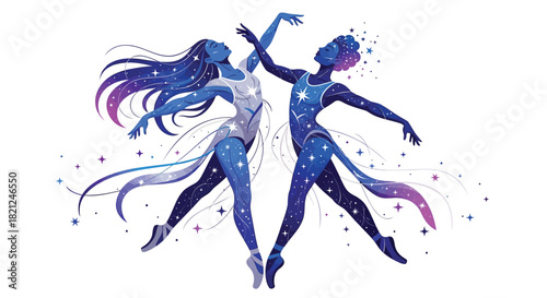 Abstract geometric composition with vibrant color gradients and clean lines suitable for modern graphic design projects and digital art