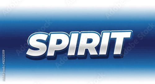 Dynamic metallic text illustration capturing the essence of inner strength and vibrant energy on a captivating gradient background