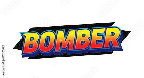 Energetic and bold comic book typography design with a dynamic 3D effect, ideal for action game titles, exciting logos, and vibrant graphic branding projects