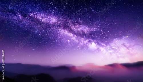 Blurred Cosmic Background Showcasing A Vast Dark Violet Sky Filled With Distant Stars And Swirling Galaxies At The Edge Of The Universe During A Serene Moment Of Cosmic Beauty