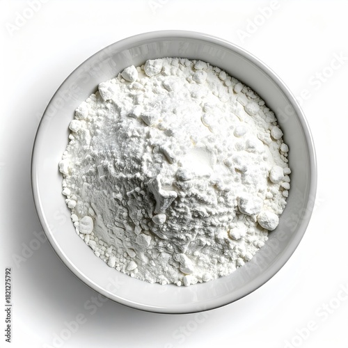 White flour in a white bowl (1)