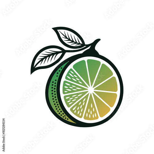  lemon silhouette logo vector line art logo design