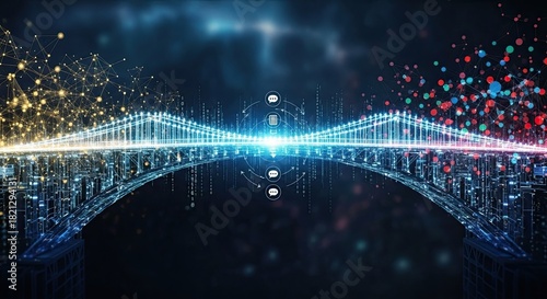 Digital Bridge Connecting Two Worlds of Light and Data.