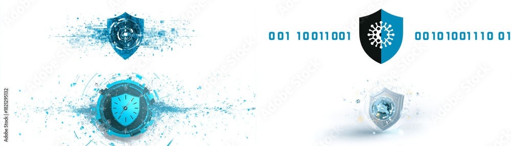 Fototapeta premium Abstract blue background with music notes forms a musical atmosphere