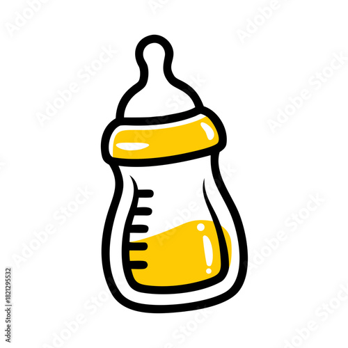 vector clip art baby bottle for web and graphic design