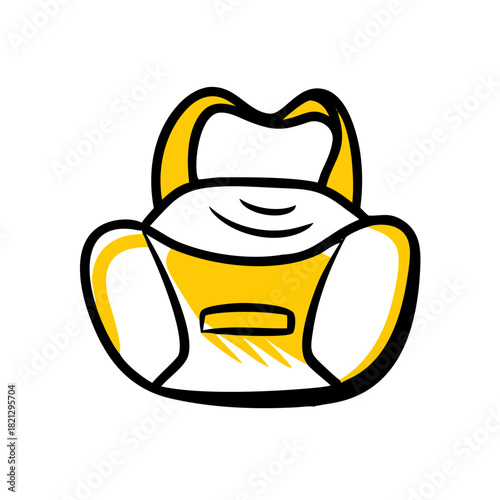 vector clip art baby diaper bag for web and graphic design