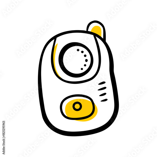 vector clip art baby monitor for web and graphic design