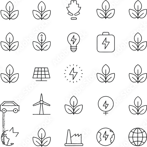 ECO-ENERGY ICON PACK — 48 Sustainable Line 