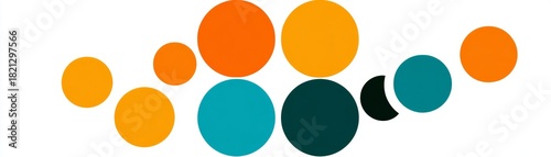 Abstract colorful vector background with a bright set of paint colors and rainbow art icons