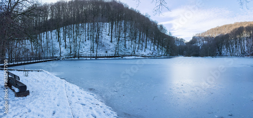 Soderasen National Park in Sweden during winter season.