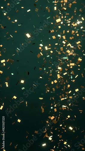 Golden Confetti Rain