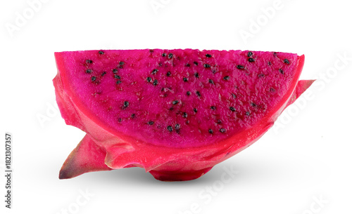 dragon fruit isolated on transparent png (Image from camera)