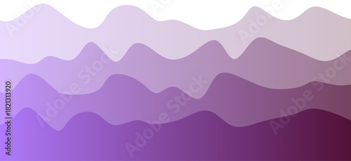 Layered sea waves landscape background illustration with gradient colors and an aesthetic beach vector design
