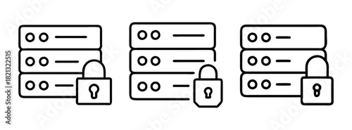 Secure server hosting data center protection cybersecurity network security system cloud storage lock