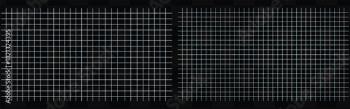 Detailed grid pattern with white lines on a black background ideal for technical drawings or layouts