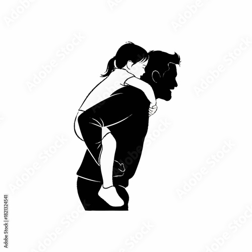 Father and Daughter - A Bond of Love and Support.