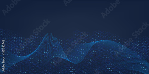 Molecular abstract structure and genetic engineering DNA. Healthcare and medicine background concept. Scientific research background.