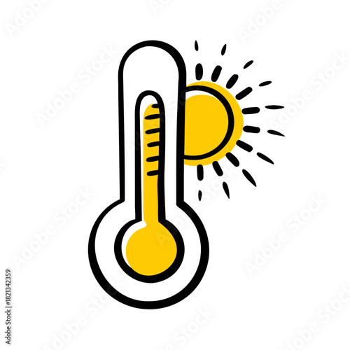 vector clip art cold temperature for web and graphic design