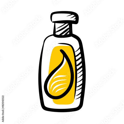 vector clip art conditioner bottle on white background for web and graphic design