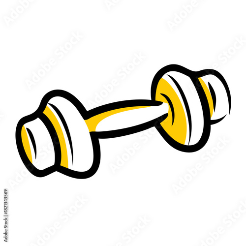 vector clip art dumbbell for web and graphic design